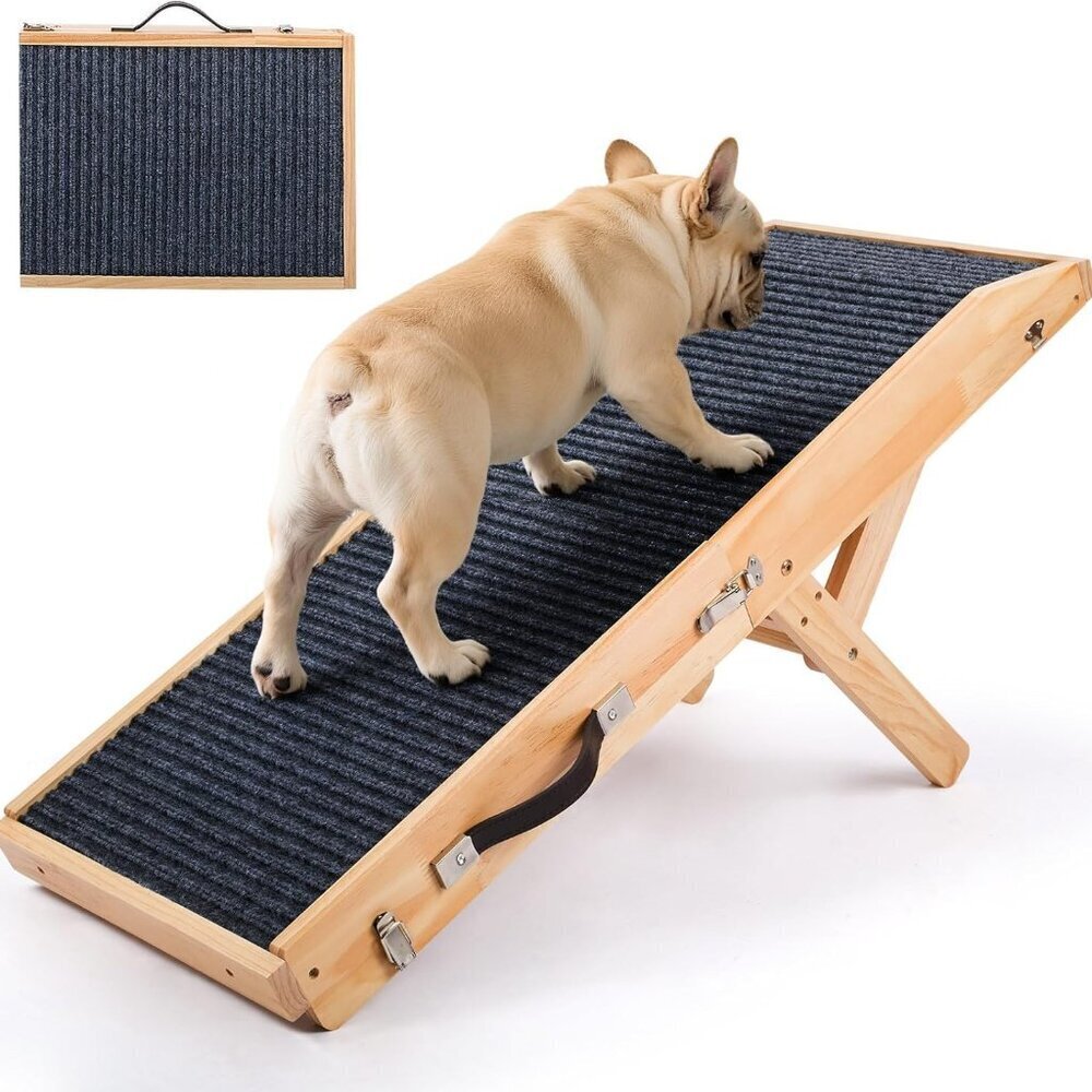 Wood Dog Ramp for Bed